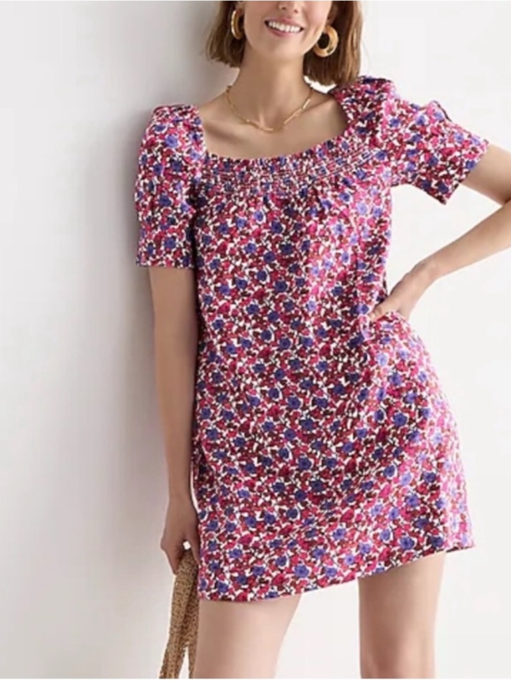 Jcrew linen mini dress